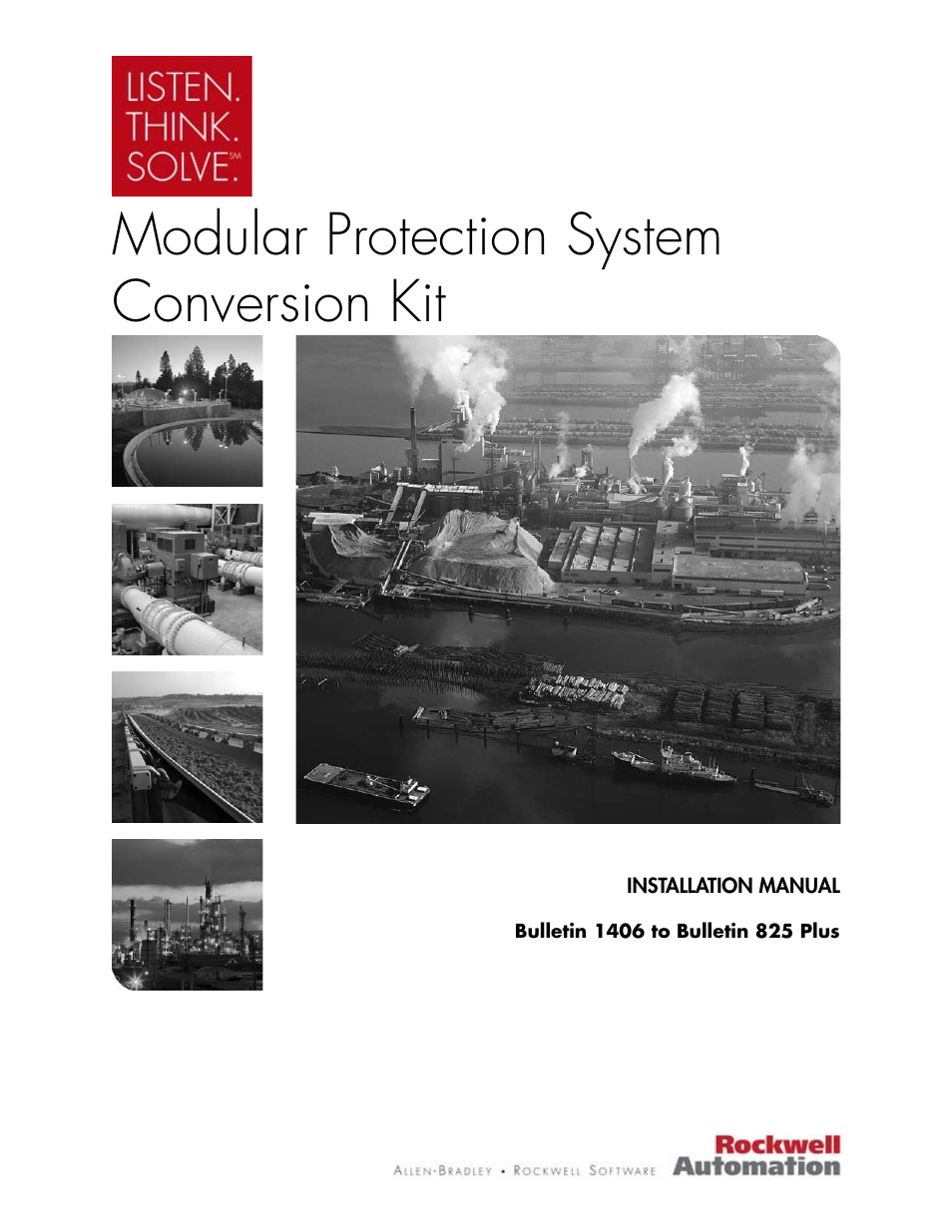 Rockwell Automation 1500 Modular Protection System Conversion Kit (Bulletin 1406 to Bulletin 825 Plus) User Manual | 38 pages