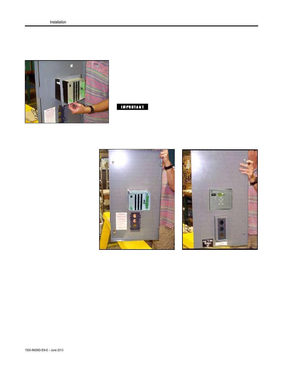 Preparing low voltage door for 825 plus (cont.) | Rockwell Automation 1500 Modular Protection System Conversion Kit (Bulletin 1406 to Bulletin 825 Plus) User Manual | Page 18 / 38