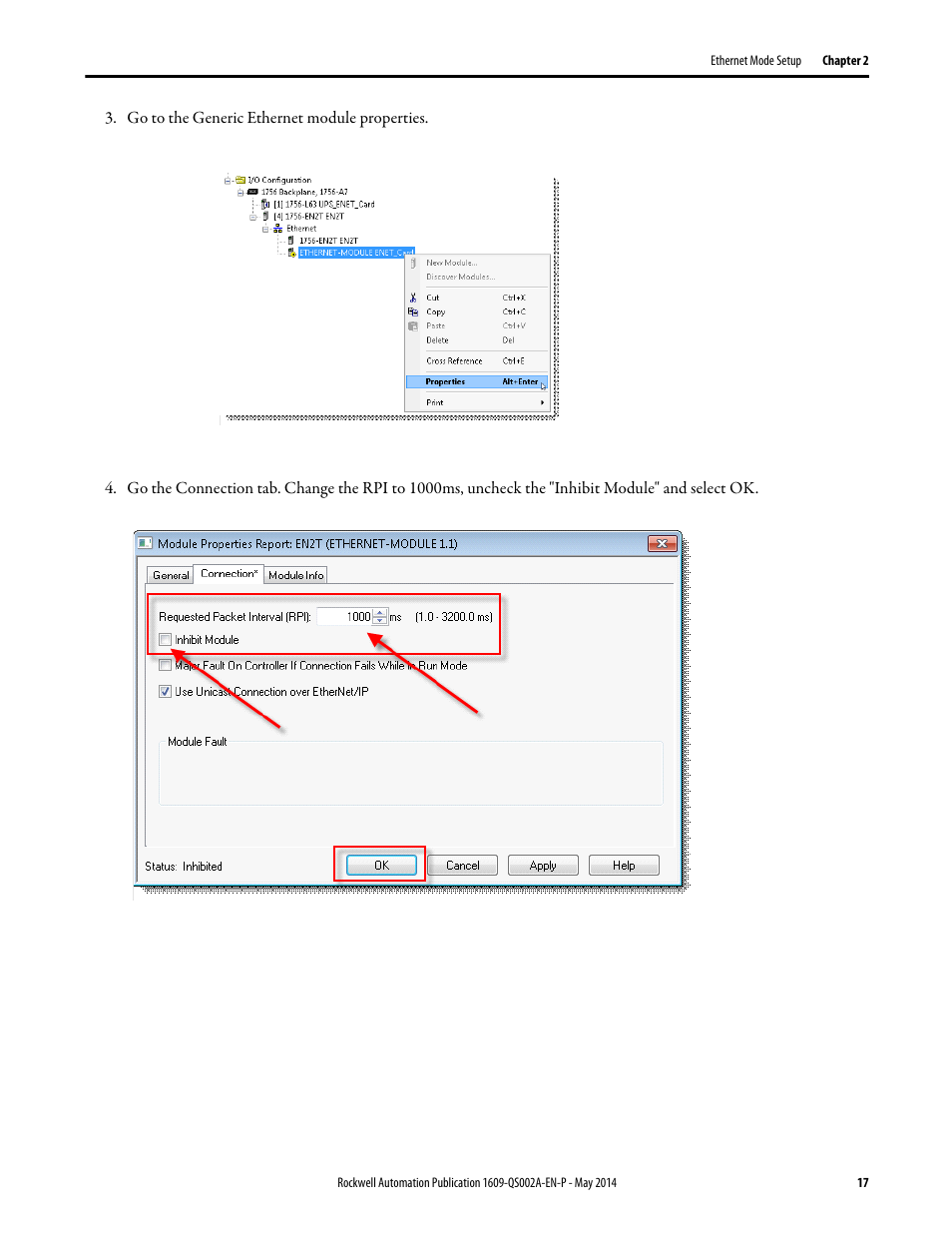 Rockwell Automation 1609-ENET Ethernet Network Card Quick Start User Manual | Page 17 / 31