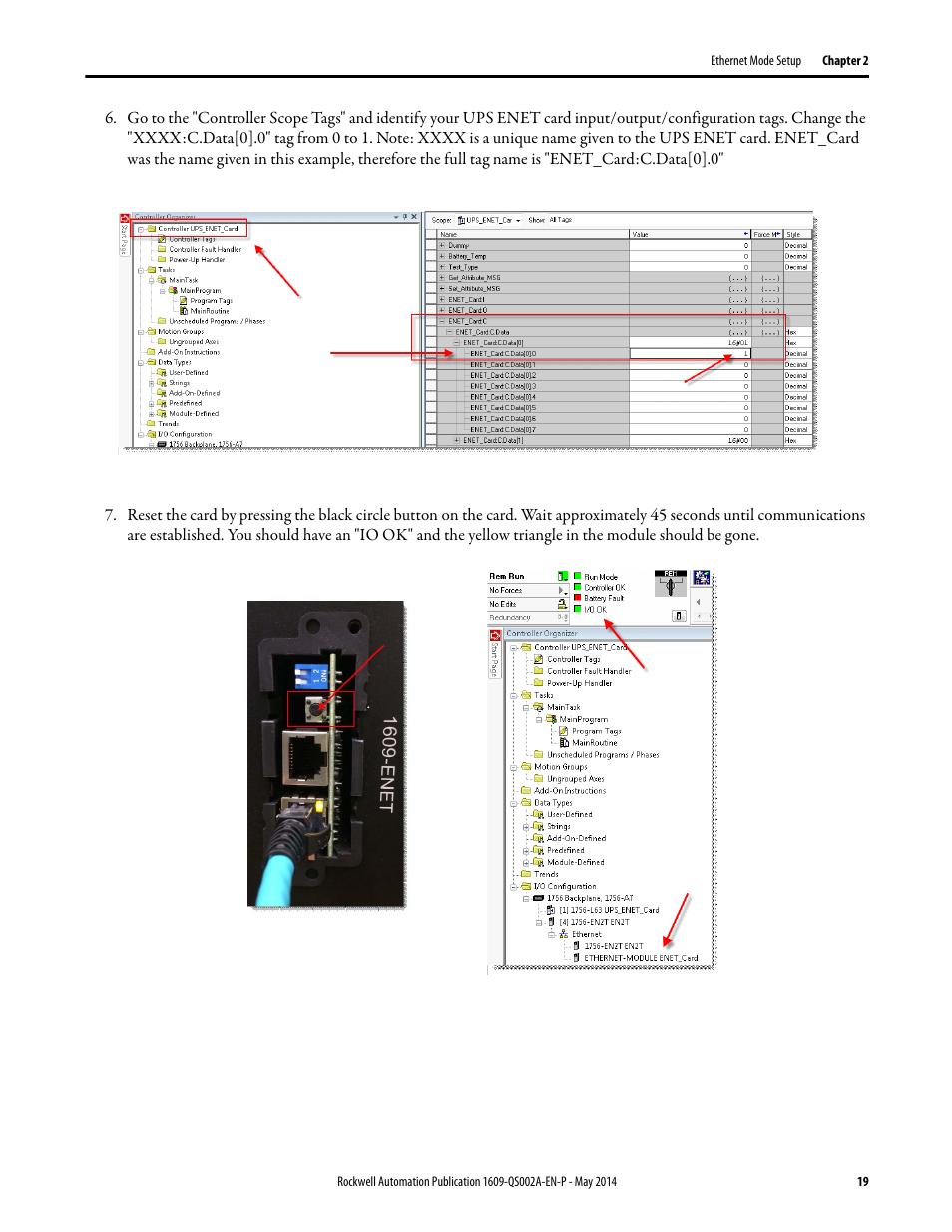 Rockwell Automation 1609-ENET Ethernet Network Card Quick Start User Manual | Page 19 / 31