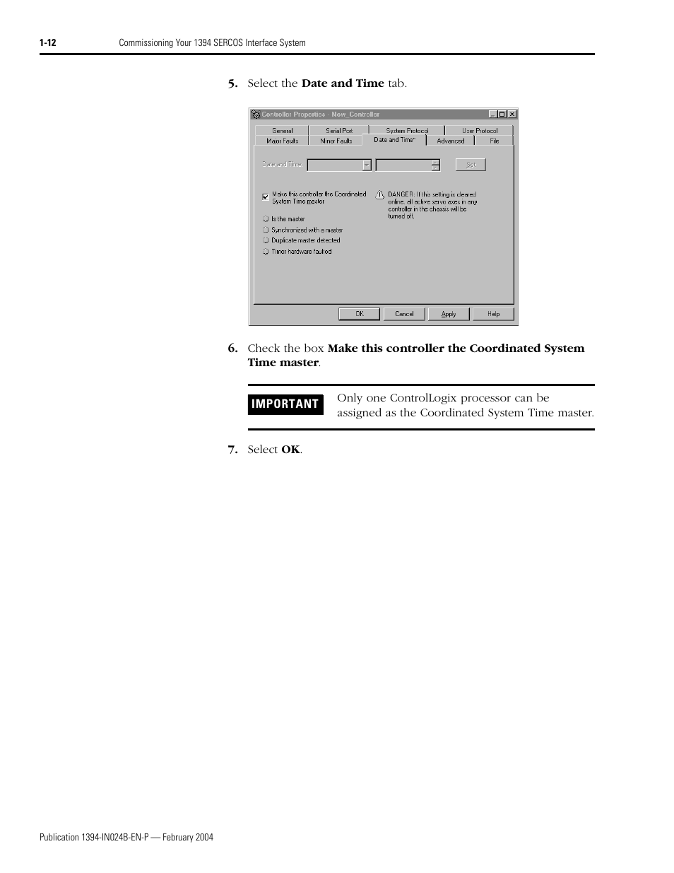 Rockwell Automation 1394 SERCOS Interface Multi-Axis Motion Control System User Manual | Page 20 / 87