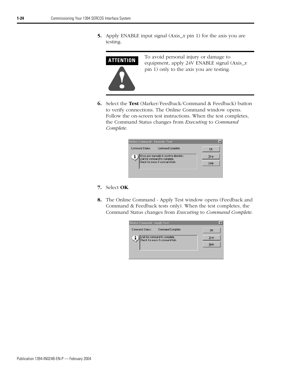 Rockwell Automation 1394 SERCOS Interface Multi-Axis Motion Control System User Manual | Page 32 / 87