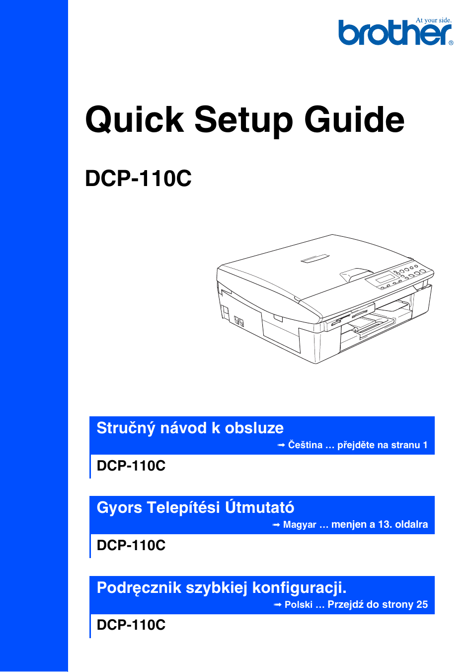 Brother CESTINA DCP-110C User Manual | 40 pages