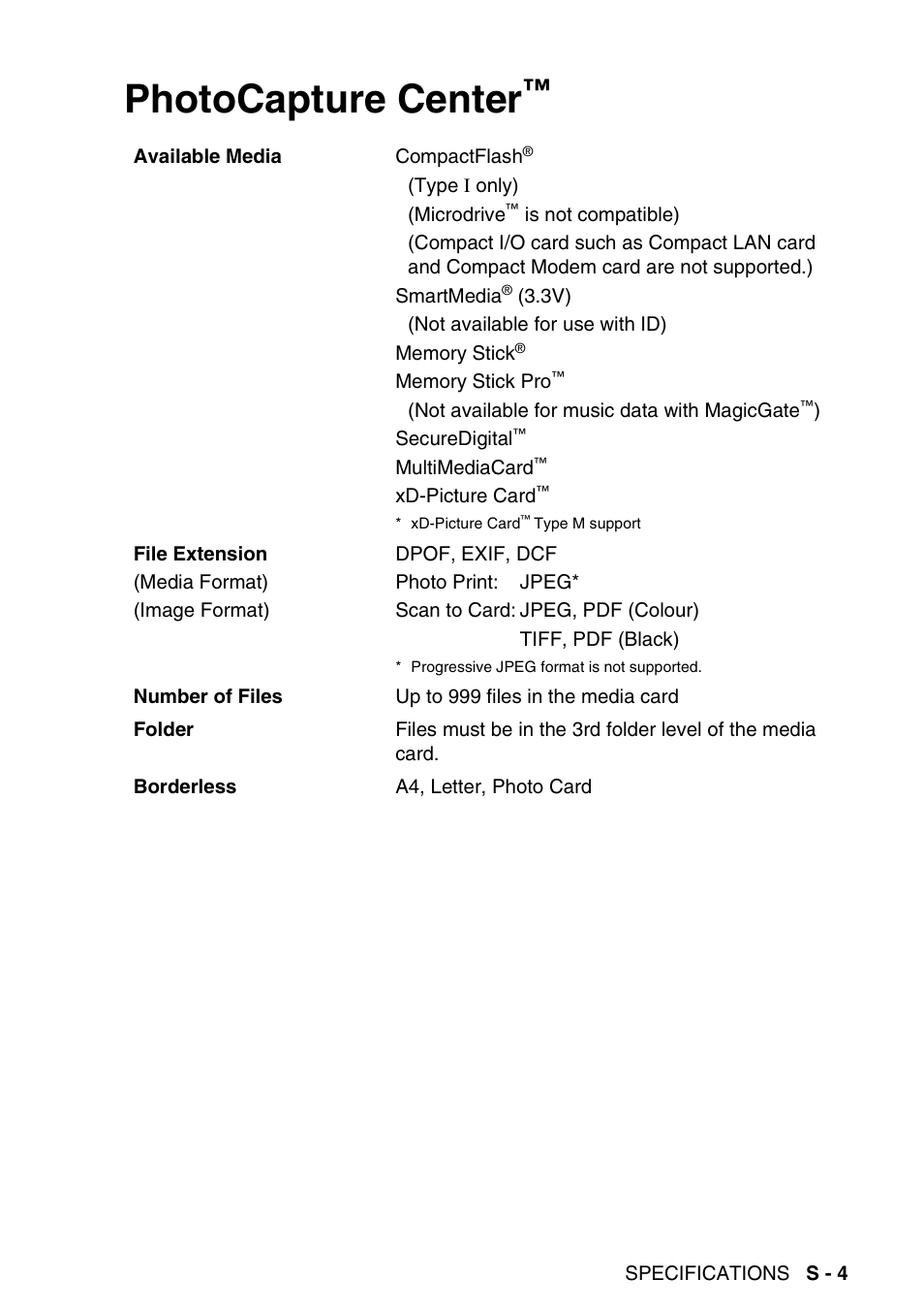 Photocapture center | Brother DCP-115C User Manual | Page 101 / 109