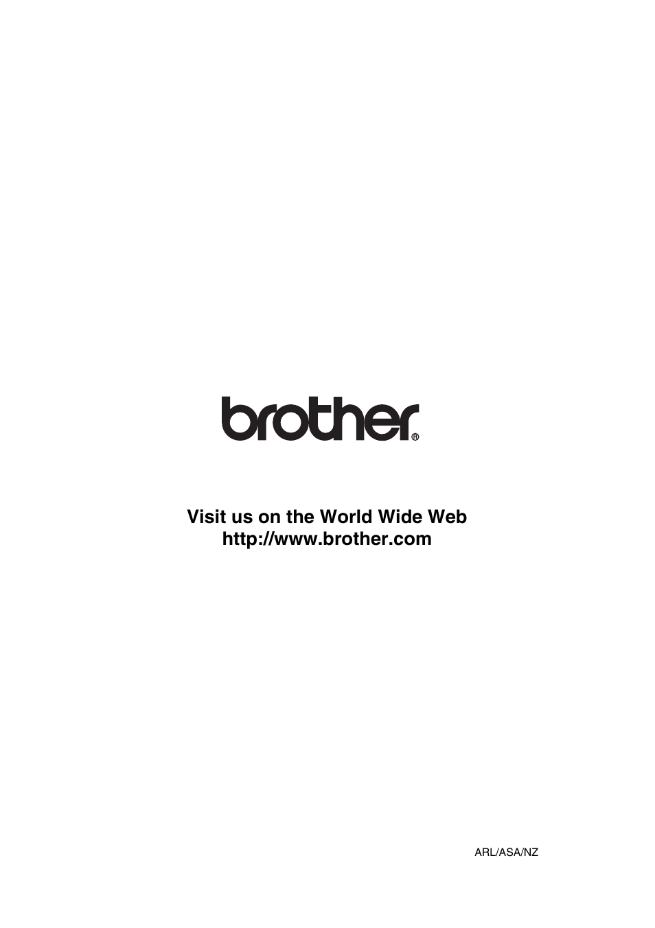 Brother arl/asa/nz | Brother DCP-115C User Manual | Page 109 / 109
