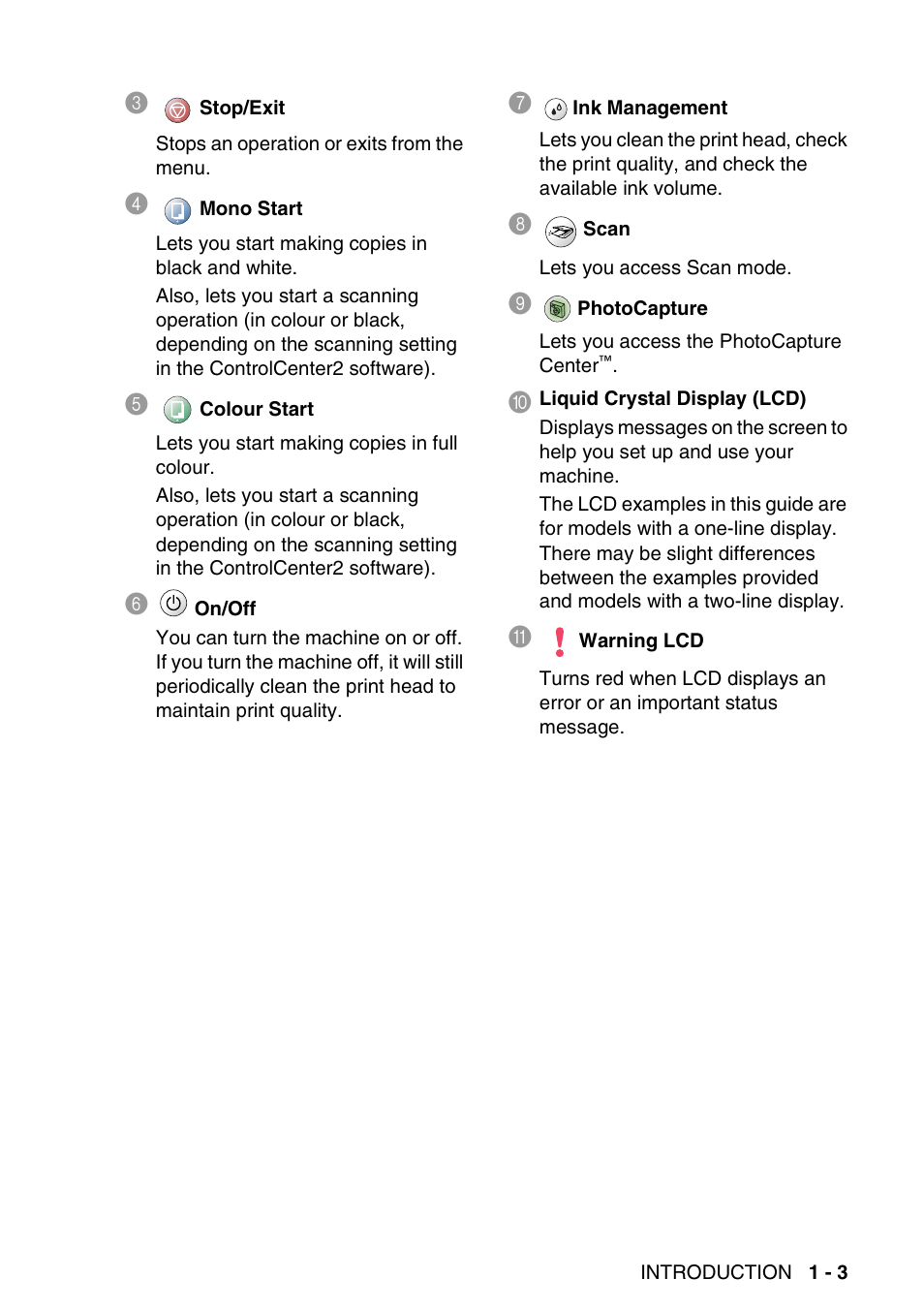 Brother DCP-115C User Manual | Page 15 / 109
