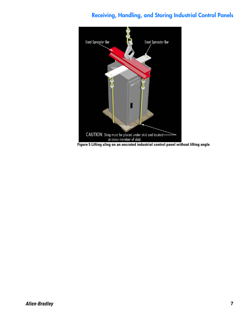 Rockwell Automation Receiving, Handling, and Storing Industrial Control Panels User Manual | Page 7 / 9