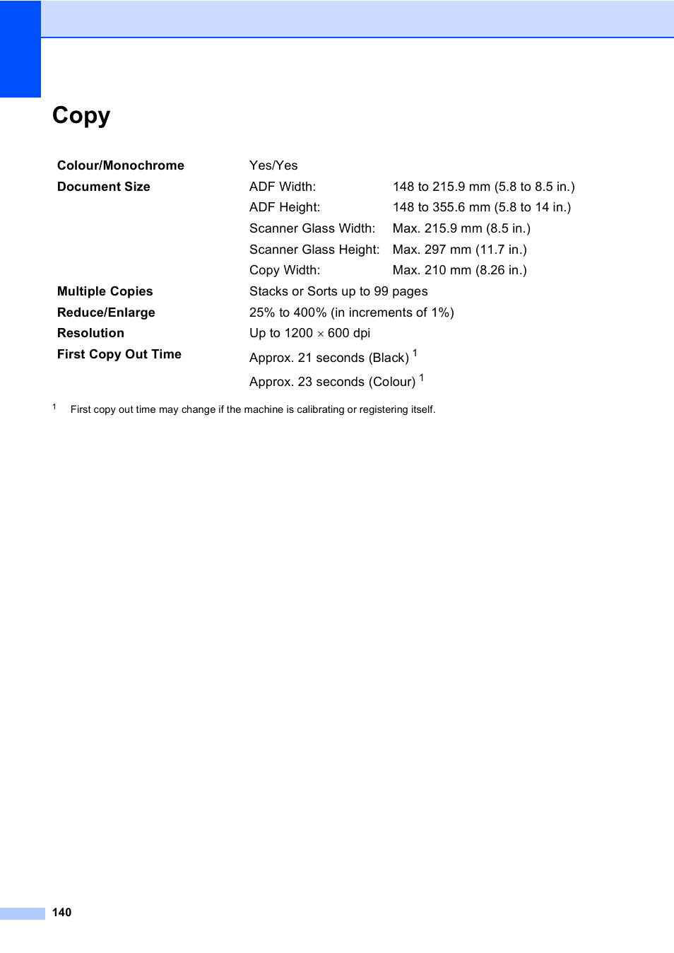 Copy | Brother DCP9040CN User Manual | Page 148 / 158