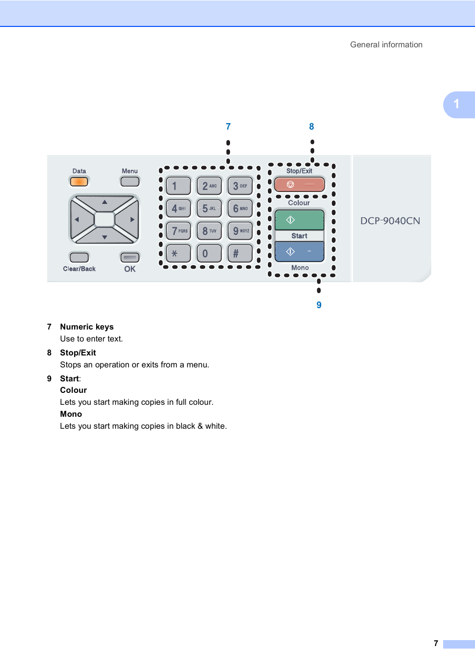 Brother DCP9040CN User Manual | Page 15 / 158