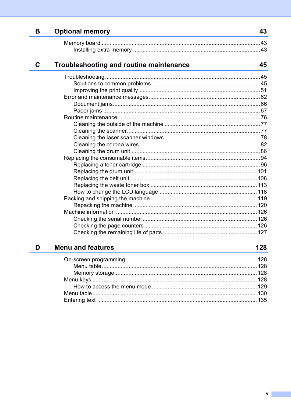 Brother DCP9040CN User Manual | Page 7 / 158