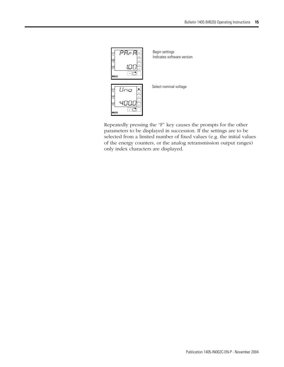 Rockwell Automation 1405-M620 Operating Instructions User Manual | Page 15 / 24