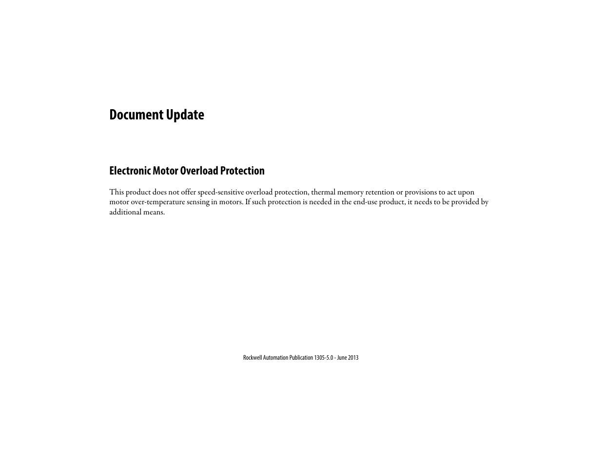 Document update | Rockwell Automation 1305 AC Drive, Firmware 1.01-3.00 User Manual User Manual | Page 3 / 162