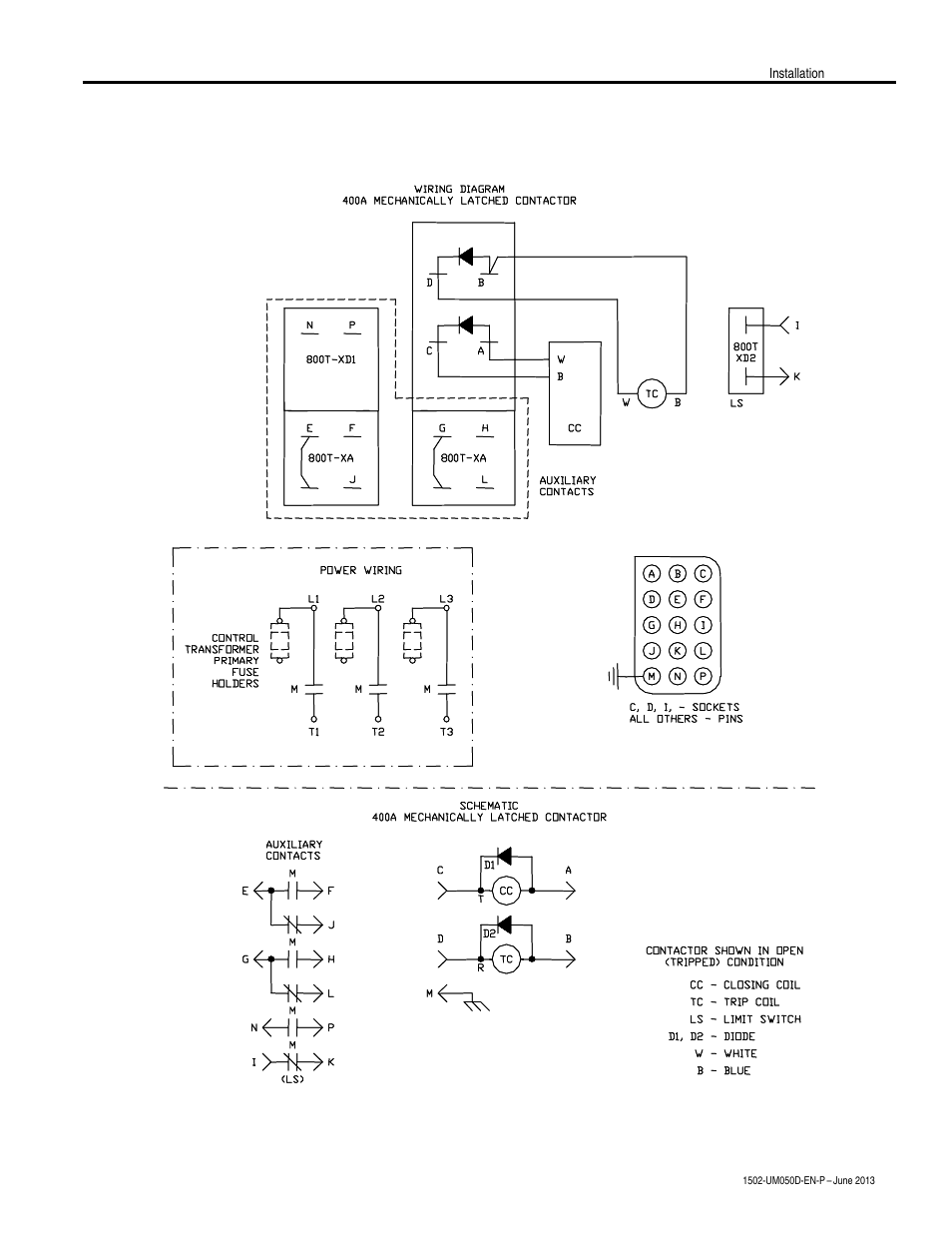 Rockwell Automation 1502 400 Amp Medium Voltage Contactor (Series D) User Manual | Page 25 / 54