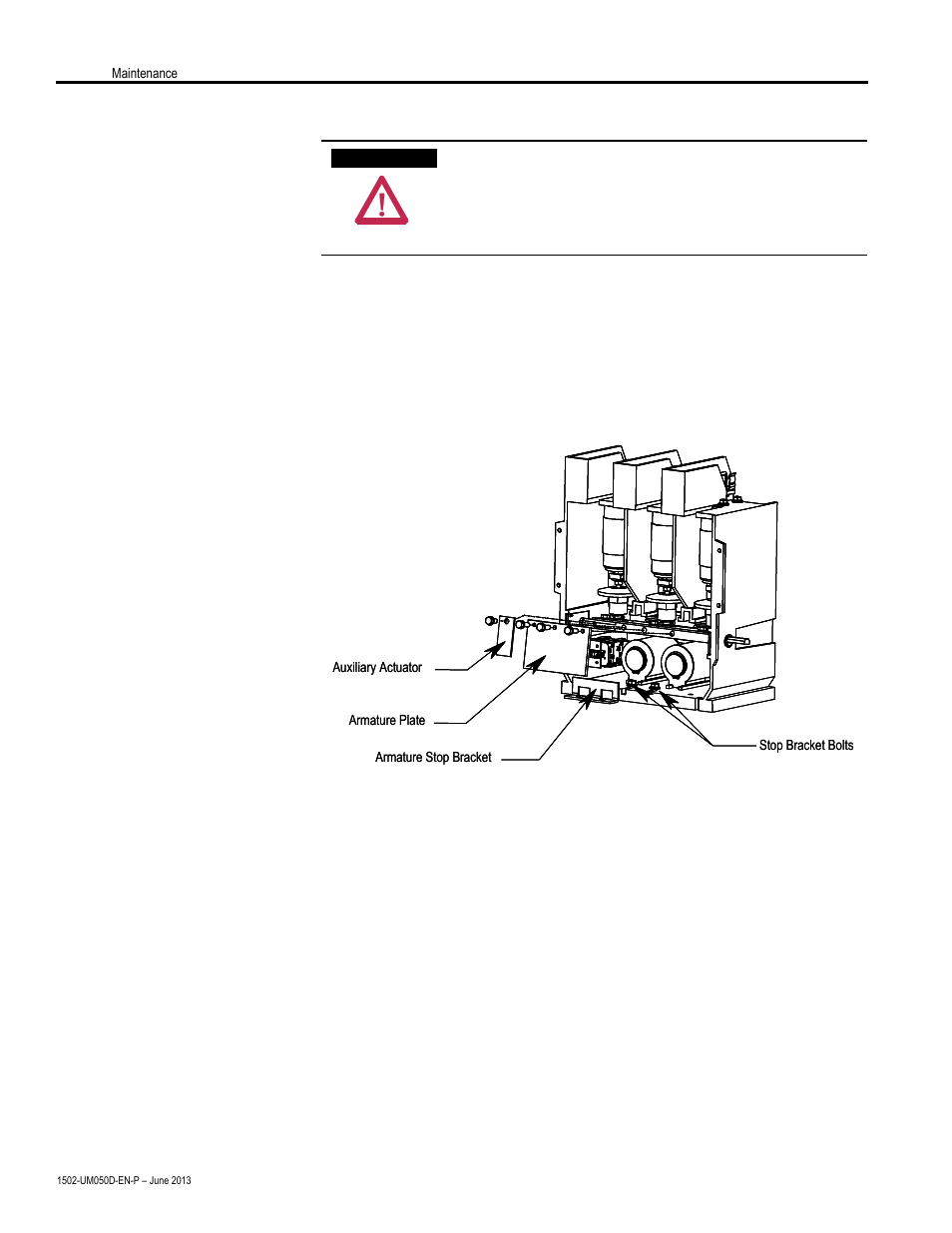 Coil replacement procedure | Rockwell Automation 1502 400 Amp Medium Voltage Contactor (Series D) User Manual | Page 36 / 54