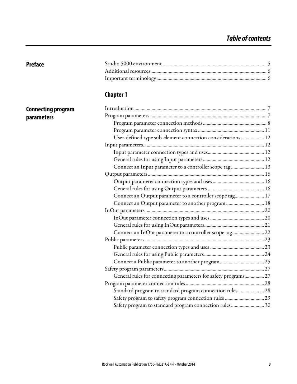 Rockwell Automation Logix5000 Program Parameters Programming Manual User Manual | Page 3 / 36