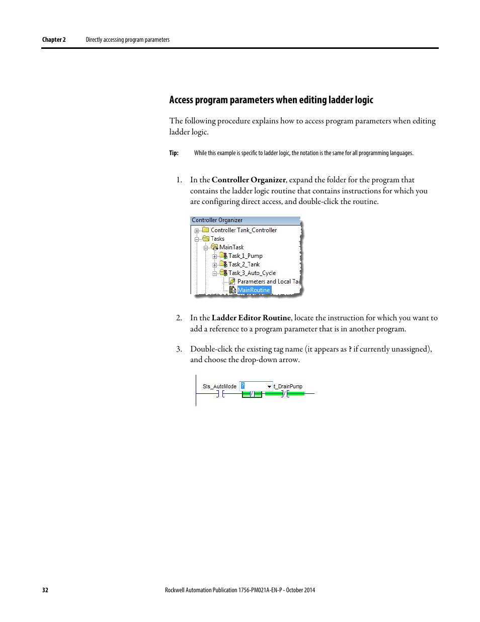 Rockwell Automation Logix5000 Program Parameters Programming Manual User Manual | Page 32 / 36