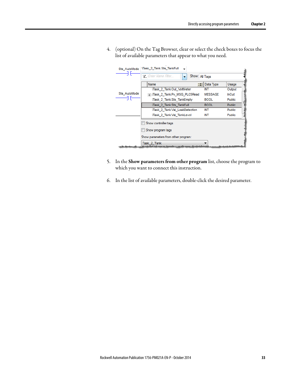 Rockwell Automation Logix5000 Program Parameters Programming Manual User Manual | Page 33 / 36