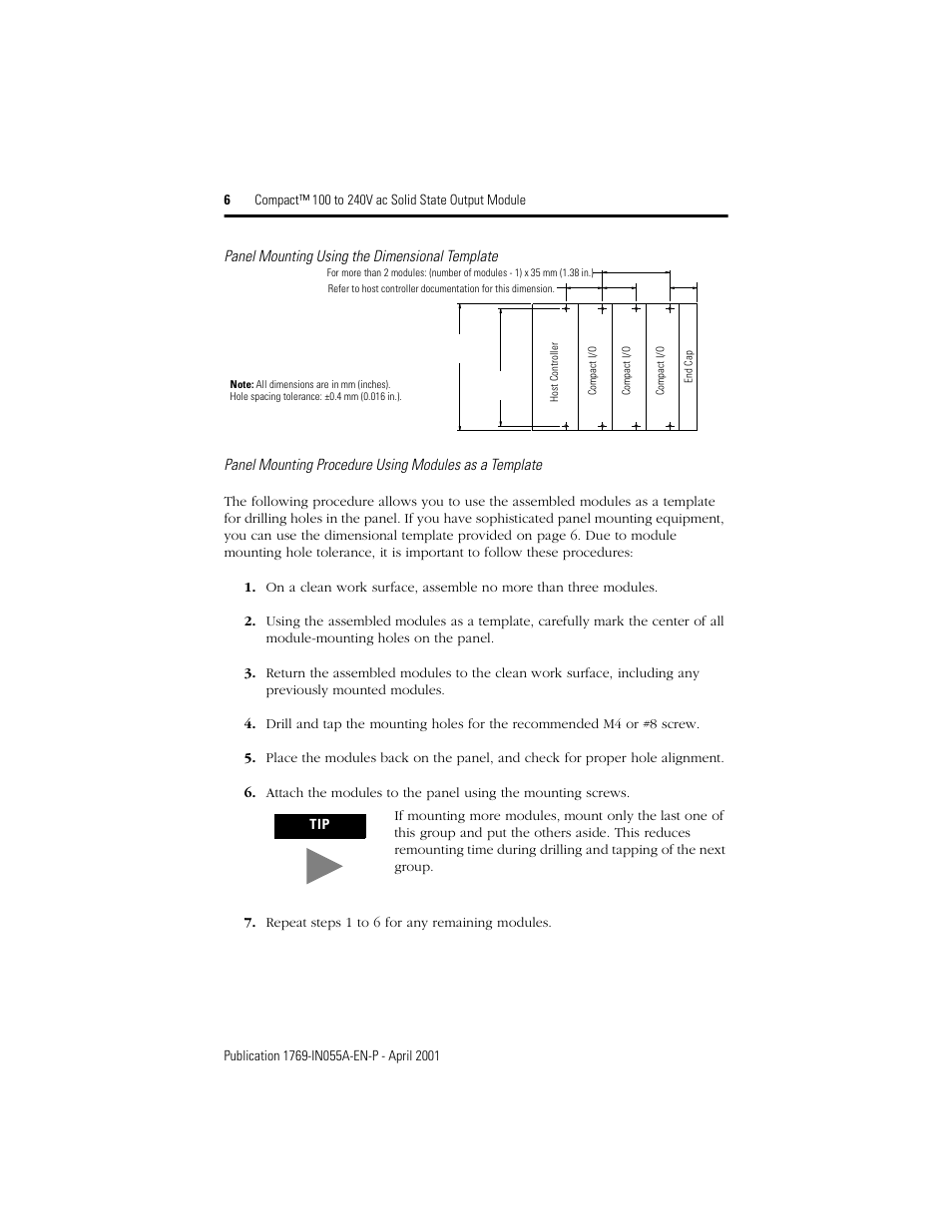 Rockwell Automation 1769-OA8 Compact 100 to 240V ac Solid State Output Module User Manual | Page 6 / 20
