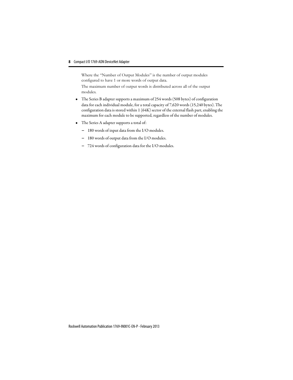 Rockwell Automation 1769-ADN Compact I/O DeviceNet Adapter User Manual | Page 8 / 28