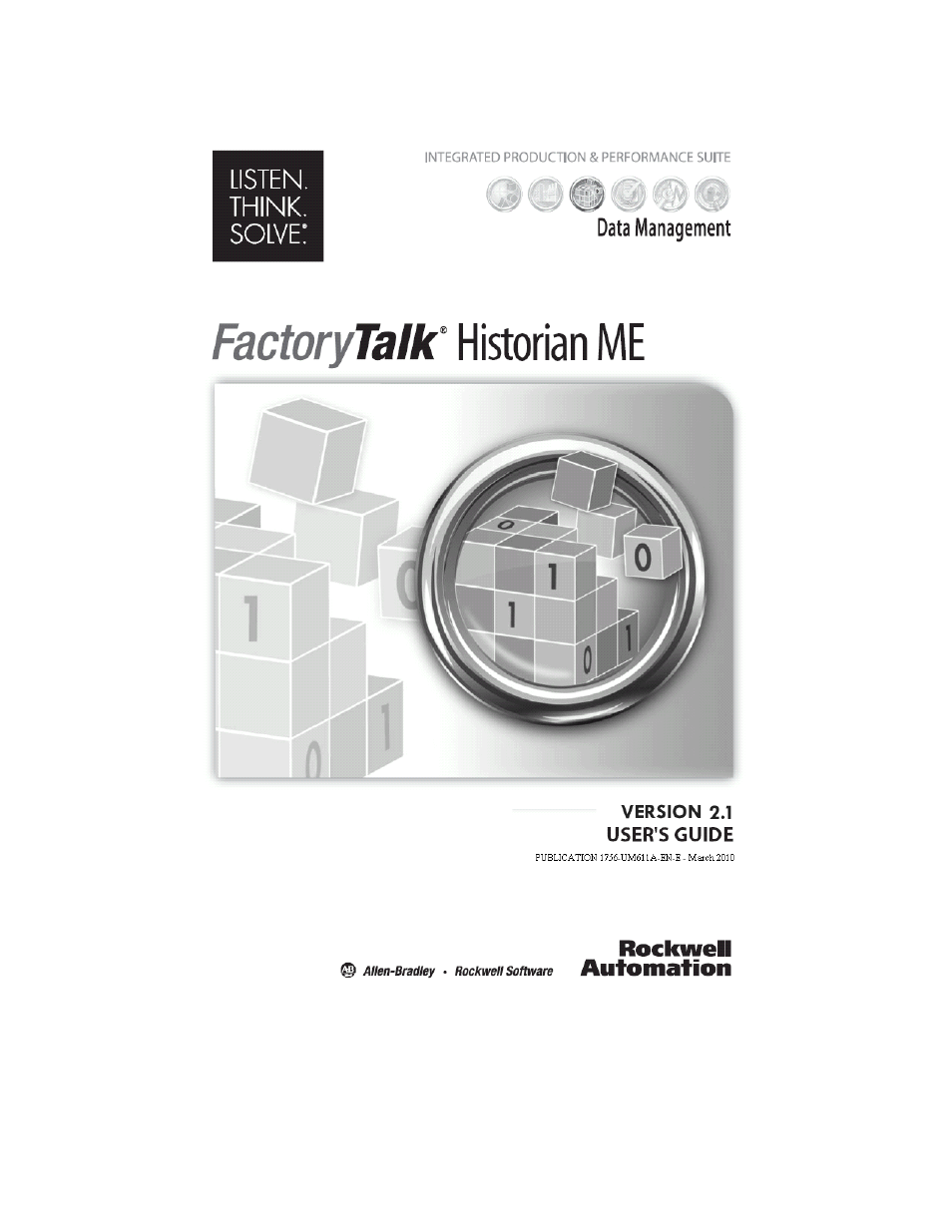 Rockwell Automation 1756-HIST2G Historian ME 2.1  User Manual | 320 pages