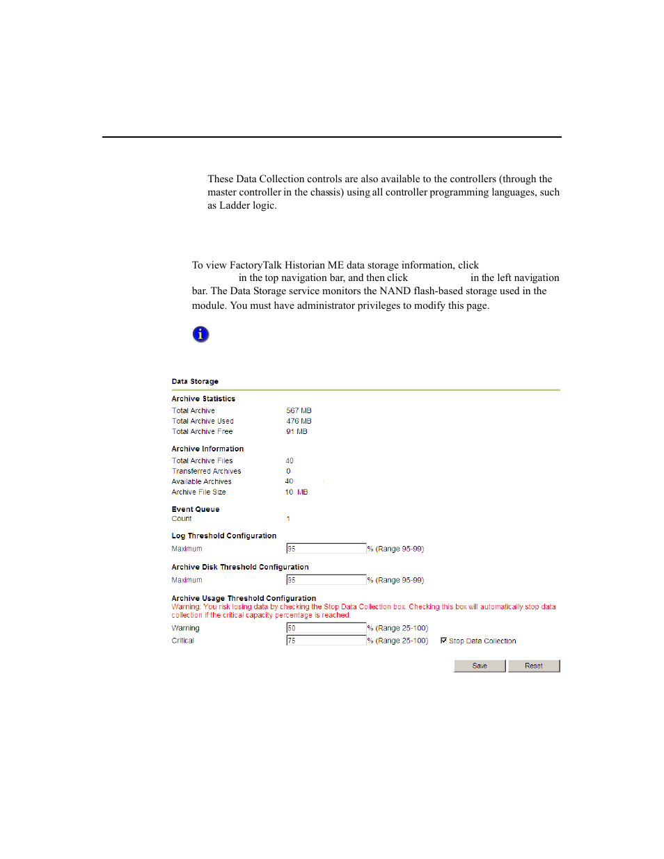 Storing data | Rockwell Automation 1756-HIST2G Historian ME 2.1  User Manual | Page 108 / 320