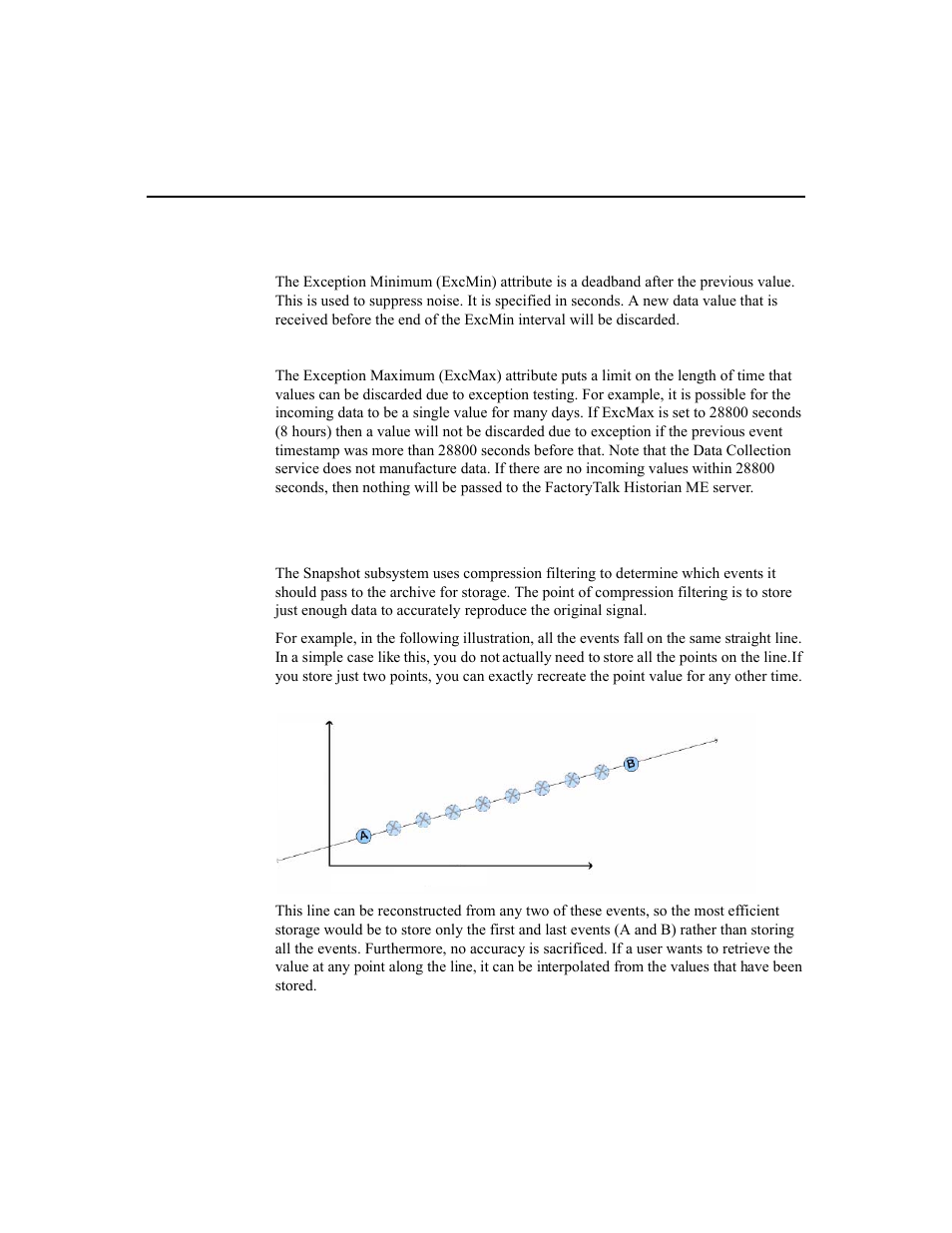 Compression filtering | Rockwell Automation 1756-HIST2G Historian ME 2.1  User Manual | Page 115 / 320