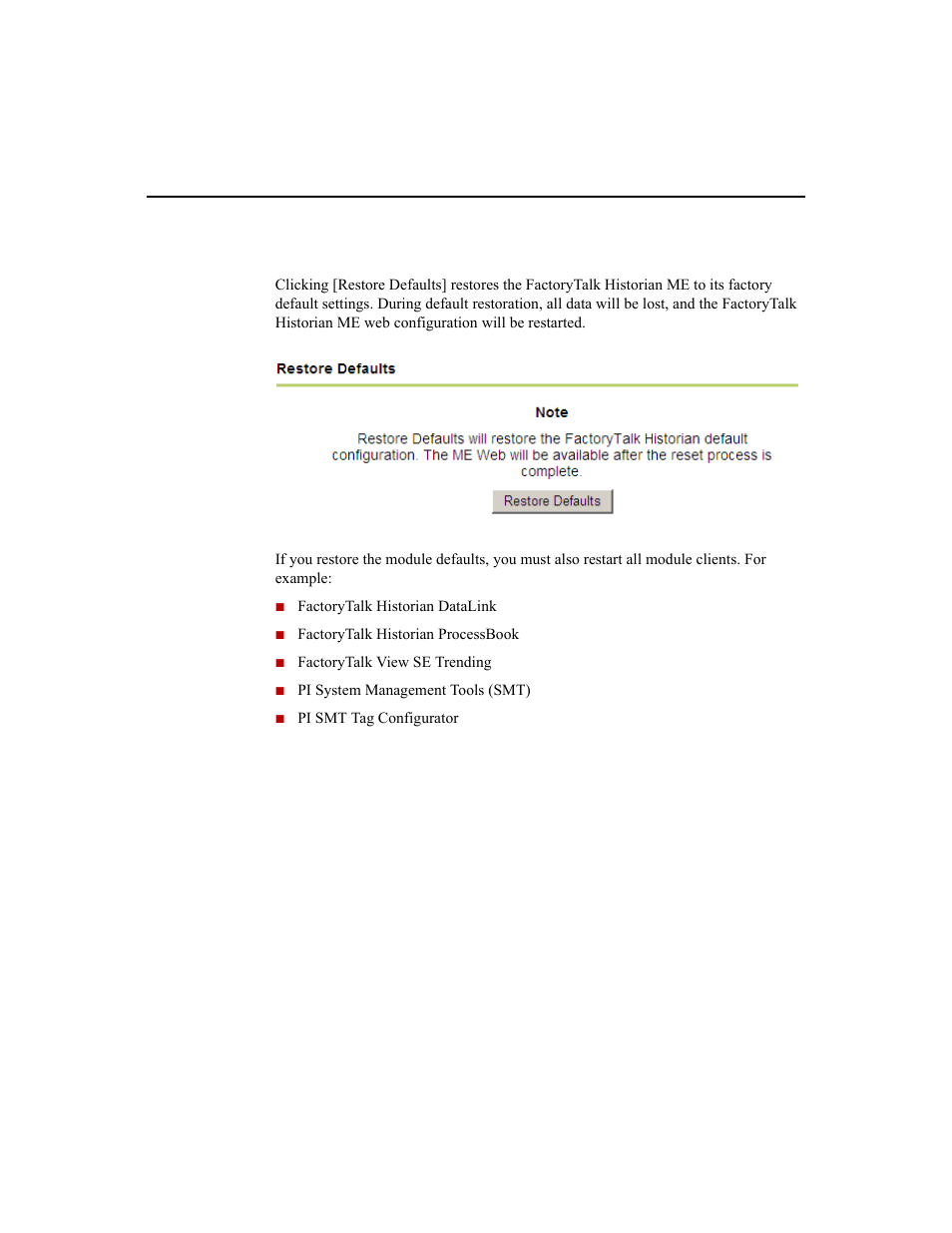 Resetting the module | Rockwell Automation 1756-HIST2G Historian ME 2.1  User Manual | Page 160 / 320