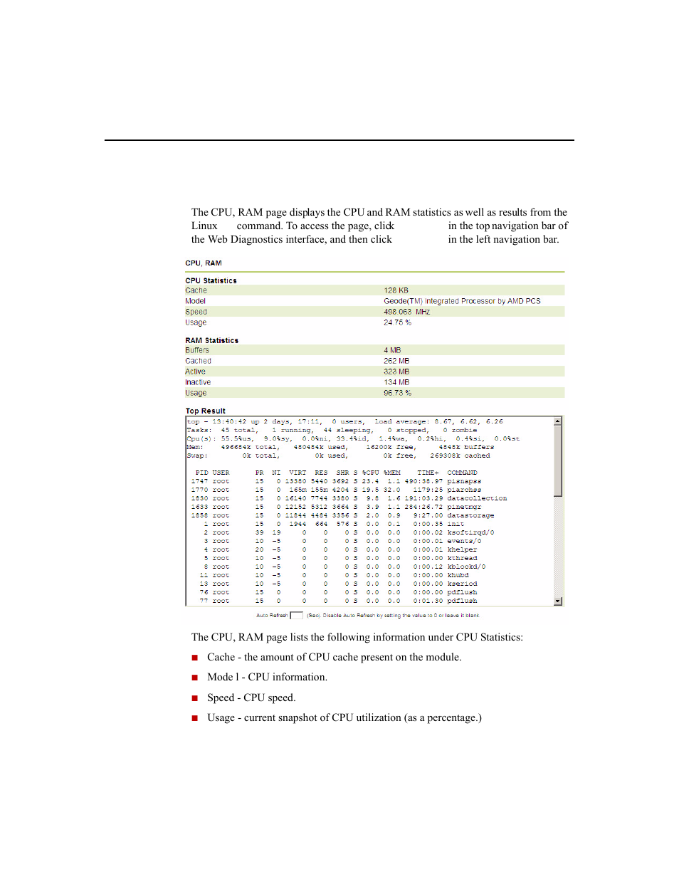 Cpu, ram | Rockwell Automation 1756-HIST2G Historian ME 2.1  User Manual | Page 188 / 320