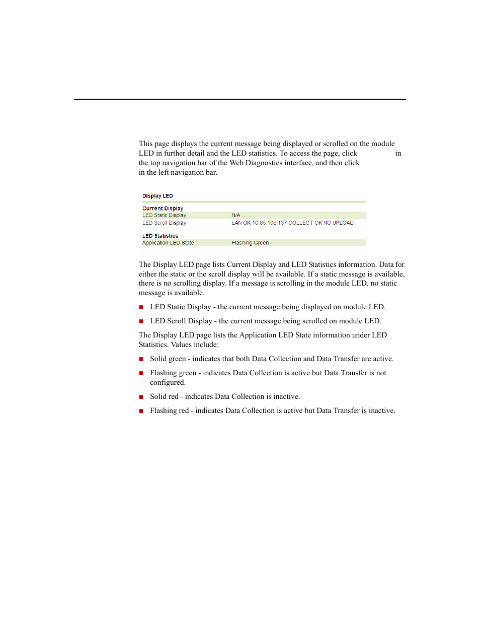 Display led | Rockwell Automation 1756-HIST2G Historian ME 2.1  User Manual | Page 194 / 320