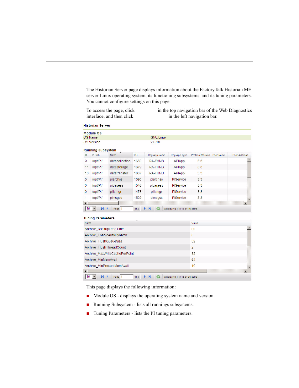 Historian server | Rockwell Automation 1756-HIST2G Historian ME 2.1  User Manual | Page 199 / 320