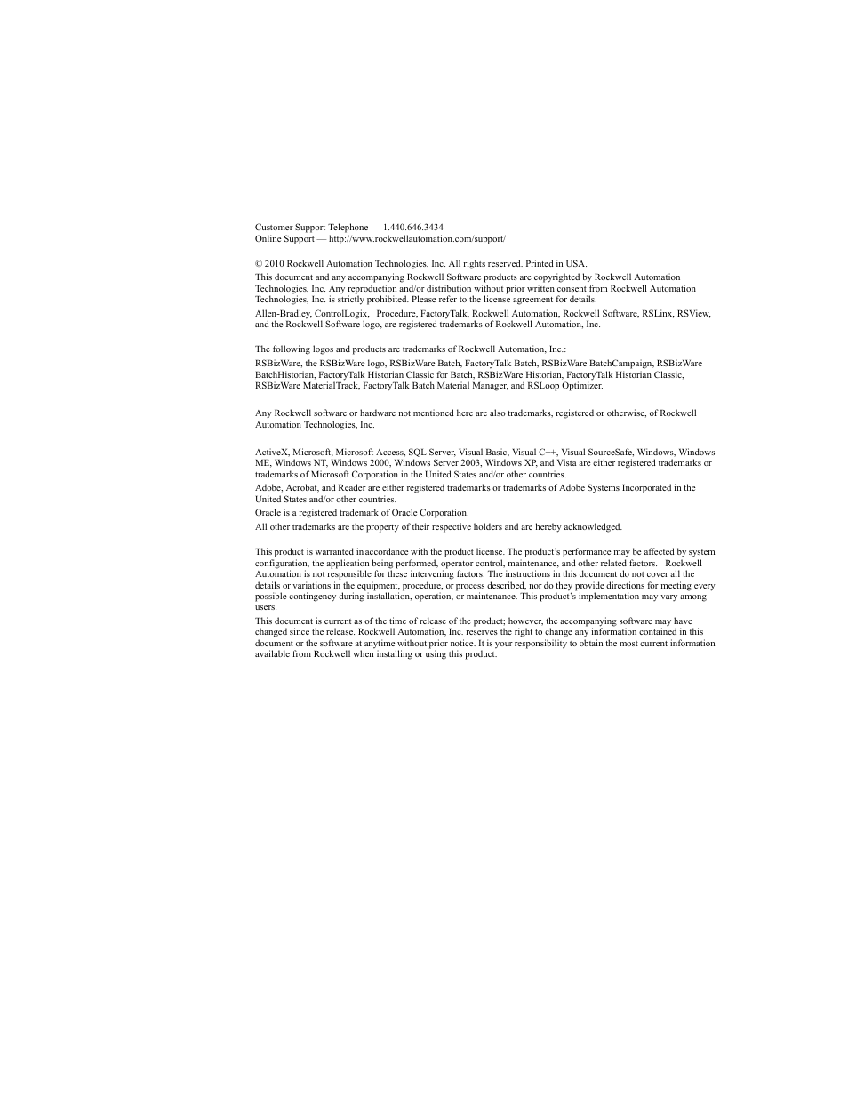 Rockwell Automation 1756-HIST2G Historian ME 2.1  User Manual | Page 2 / 320