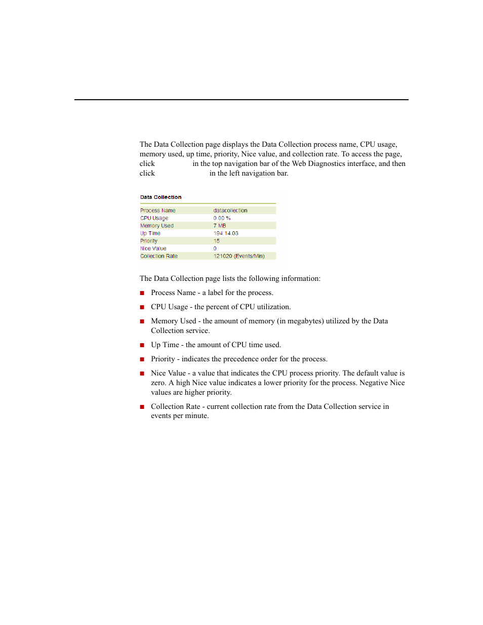 Data collection | Rockwell Automation 1756-HIST2G Historian ME 2.1  User Manual | Page 202 / 320