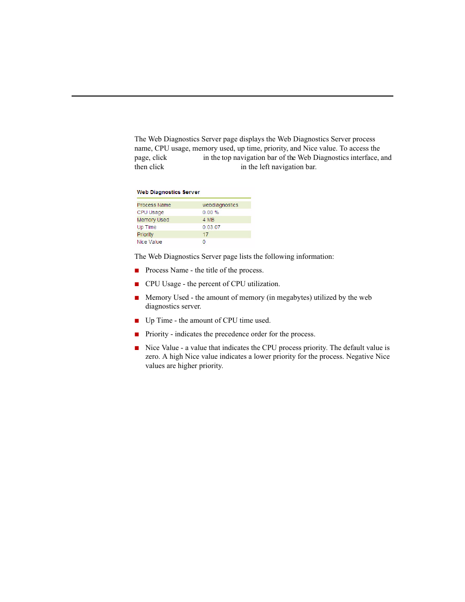 Web diagnostics server | Rockwell Automation 1756-HIST2G Historian ME 2.1  User Manual | Page 206 / 320