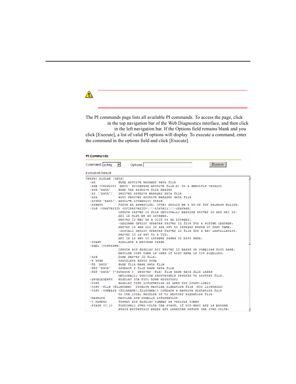 Pi commands | Rockwell Automation 1756-HIST2G Historian ME 2.1  User Manual | Page 209 / 320