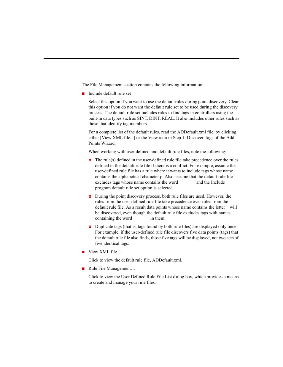 File management settings | Rockwell Automation 1756-HIST2G Historian ME 2.1  User Manual | Page 213 / 320