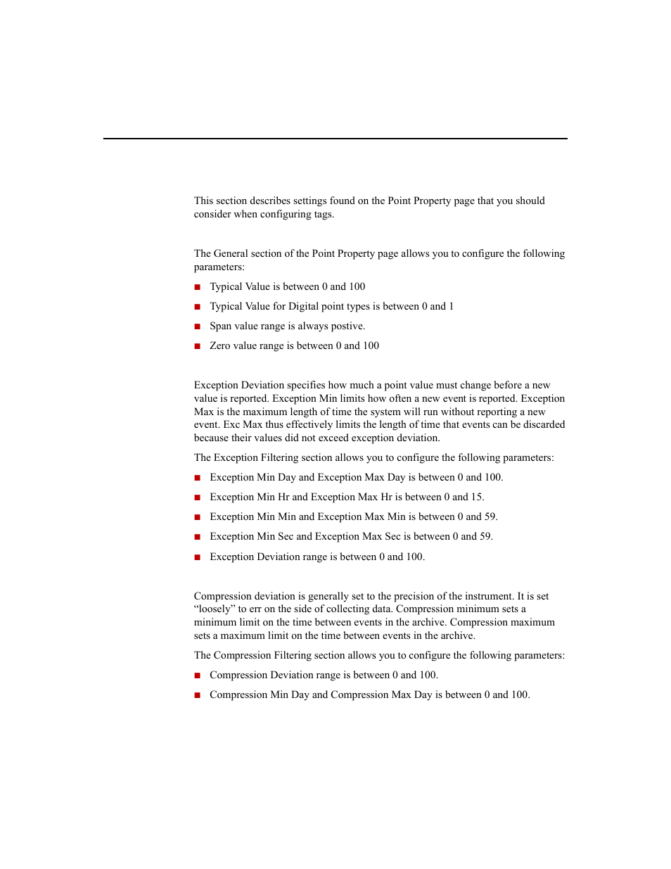 Point properties | Rockwell Automation 1756-HIST2G Historian ME 2.1  User Manual | Page 273 / 320