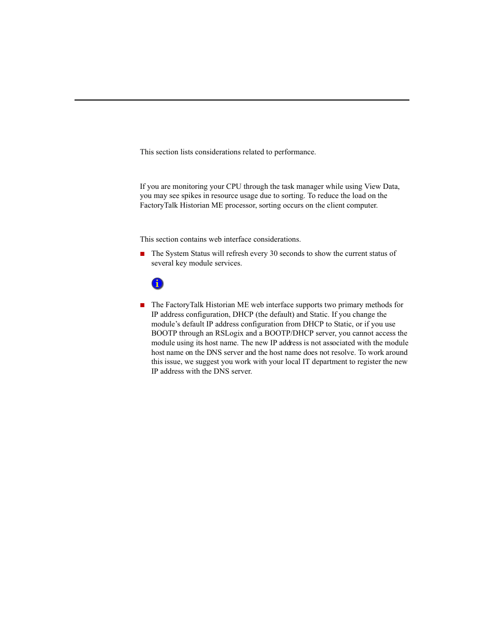 Performance, View data, Web interface | Rockwell Automation 1756-HIST2G Historian ME 2.1  User Manual | Page 280 / 320