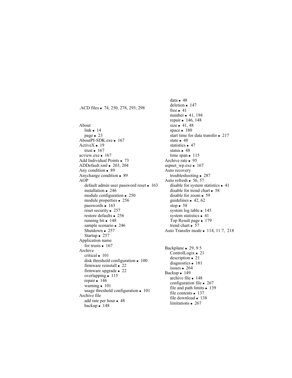 Index, Symbols | Rockwell Automation 1756-HIST2G Historian ME 2.1  User Manual | Page 311 / 320