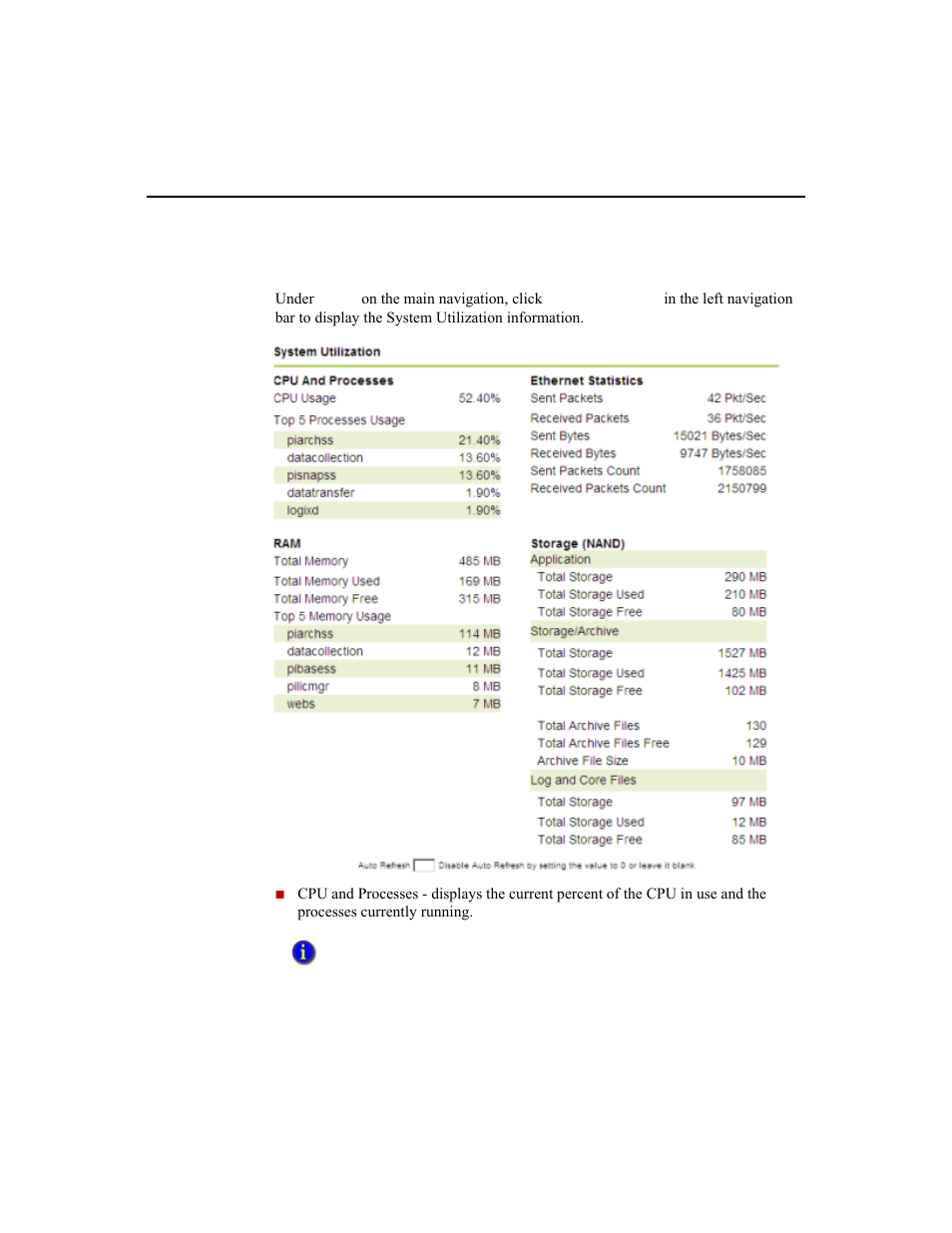 System utilization | Rockwell Automation 1756-HIST2G Historian ME 2.1  User Manual | Page 50 / 320