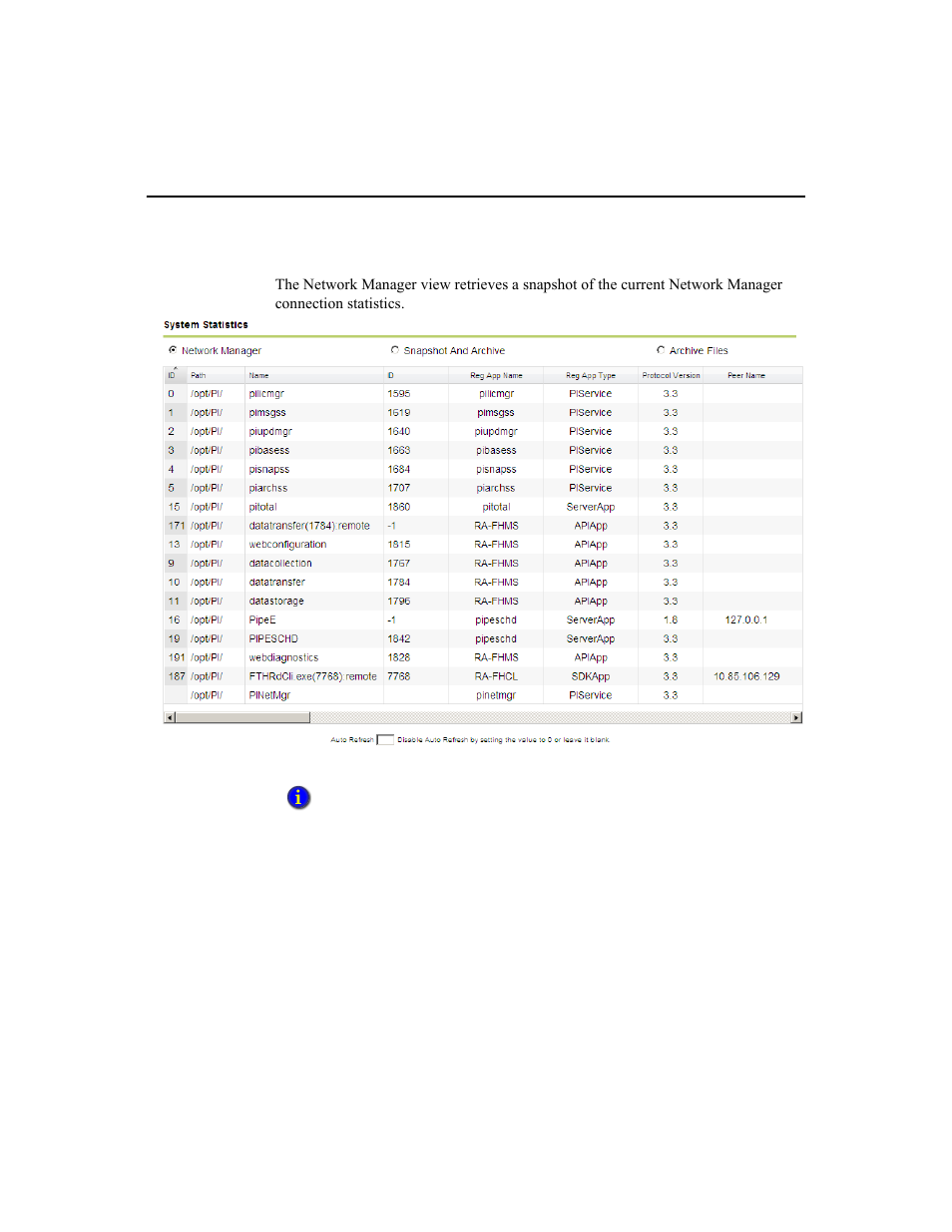 Network manager statistics | Rockwell Automation 1756-HIST2G Historian ME 2.1  User Manual | Page 53 / 320