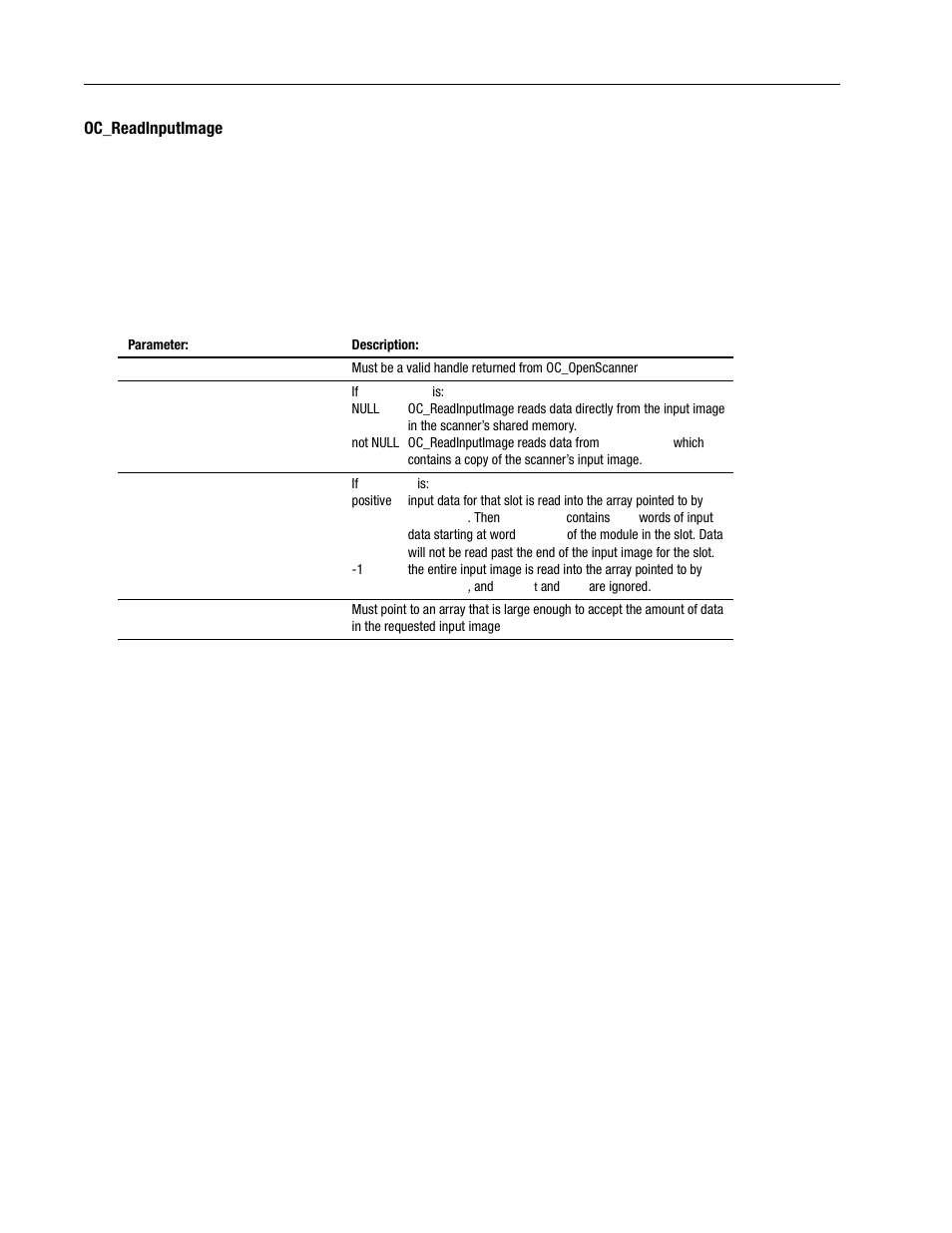 Oc_readinputimage -54, 54 a | Rockwell Automation 1747-PCINT API Software for 1746 I/O User Manual | Page 108 / 155