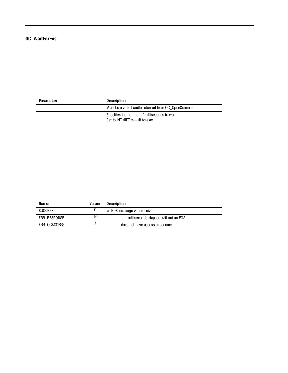 Oc_waitforeos -78 | Rockwell Automation 1747-PCINT API Software for 1746 I/O User Manual | Page 132 / 155