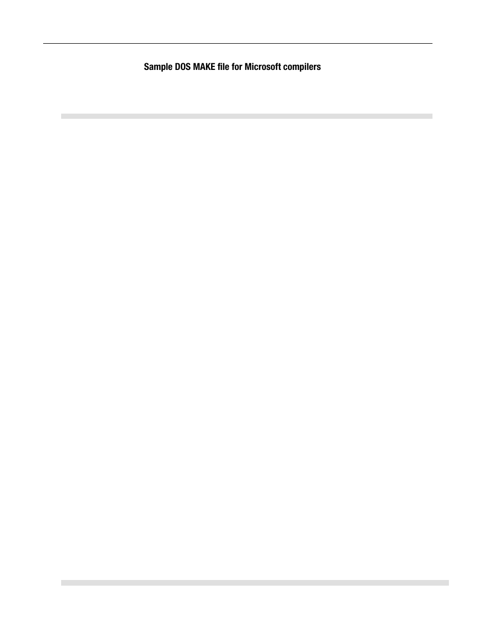Sample dos make file for microsoft compilers -6, Sample dos make file for microsoft compilers | Rockwell Automation 1747-PCINT API Software for 1746 I/O User Manual | Page 22 / 155