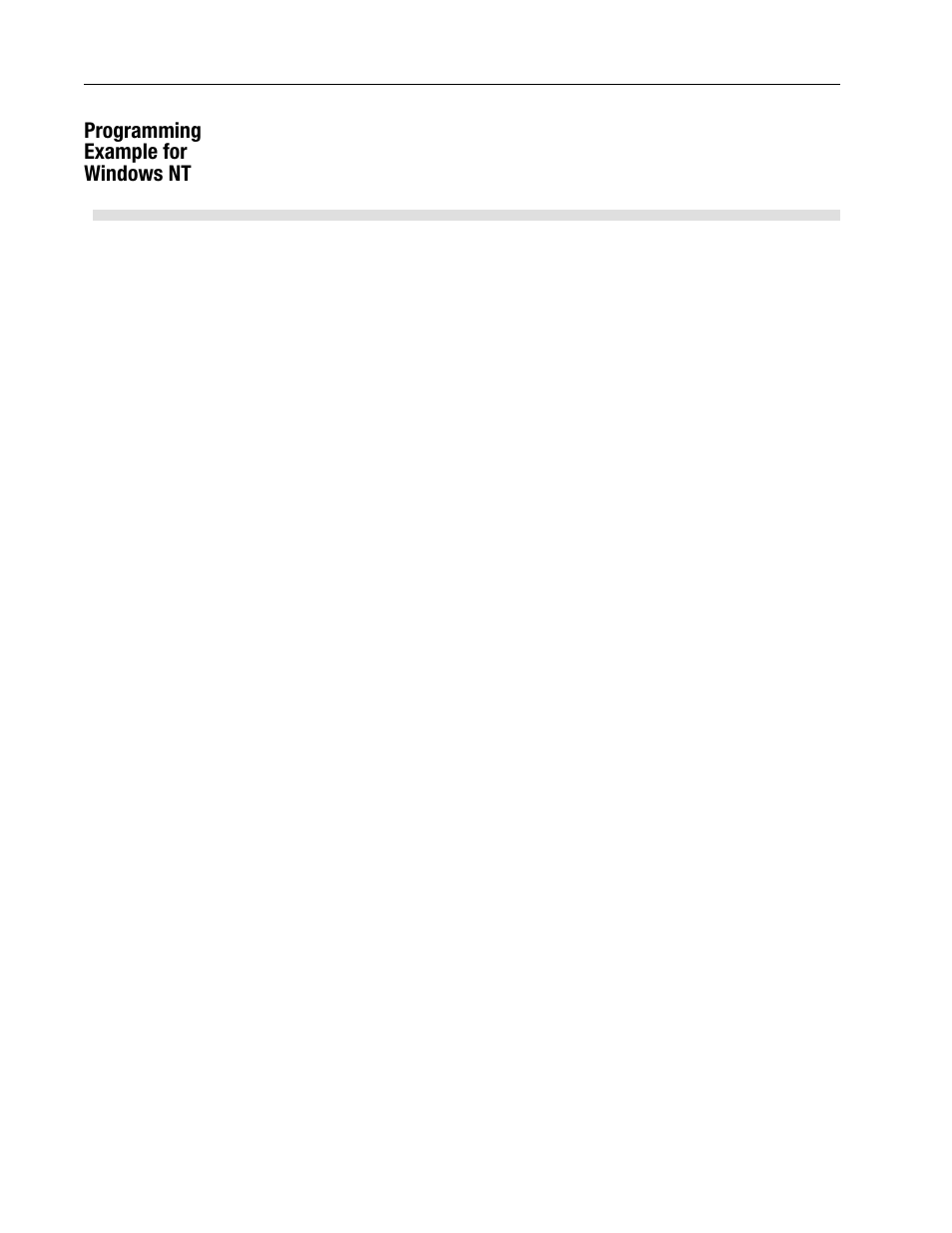 Programming example for windows nt, Programming example for windows nt -12 | Rockwell Automation 1747-PCINT API Software for 1746 I/O User Manual | Page 38 / 155