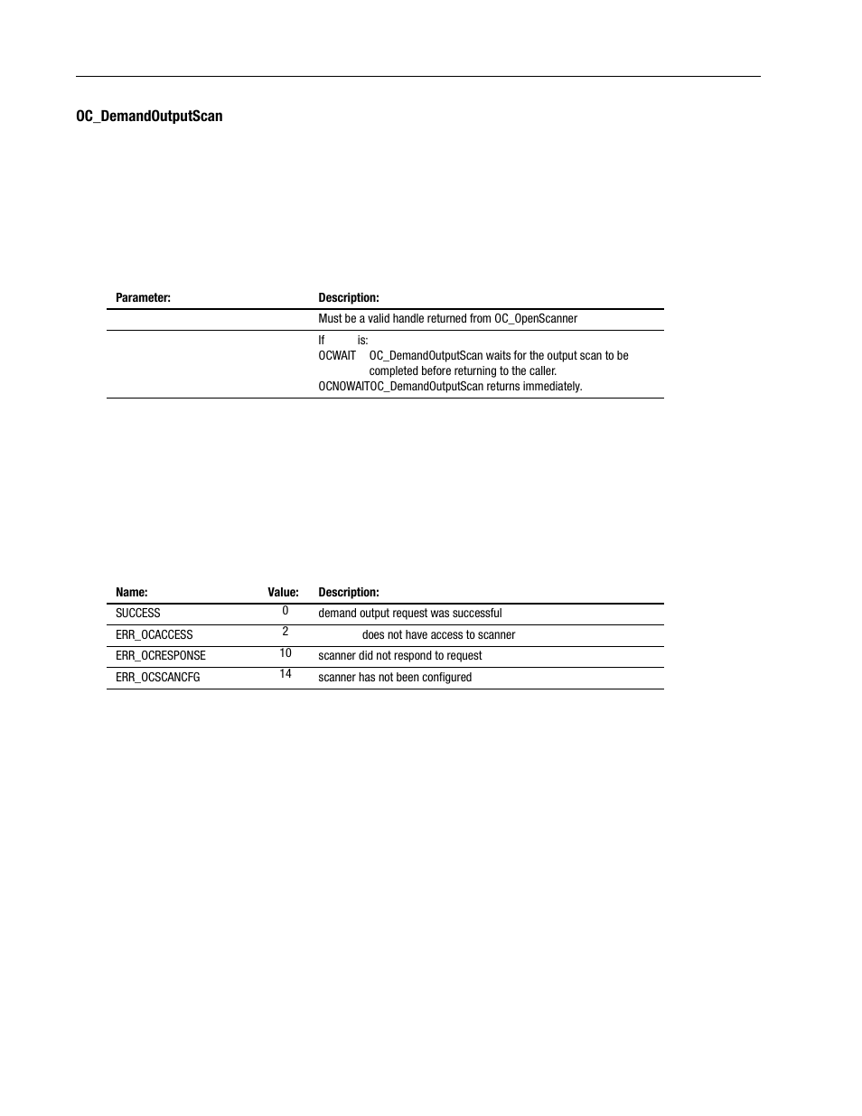 Oc_demandoutputscan -10 | Rockwell Automation 1747-PCINT API Software for 1746 I/O User Manual | Page 64 / 155