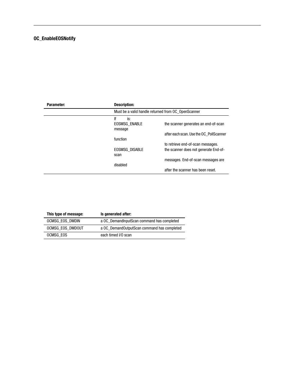 Oc_enableeosnotify -13 | Rockwell Automation 1747-PCINT API Software for 1746 I/O User Manual | Page 67 / 155