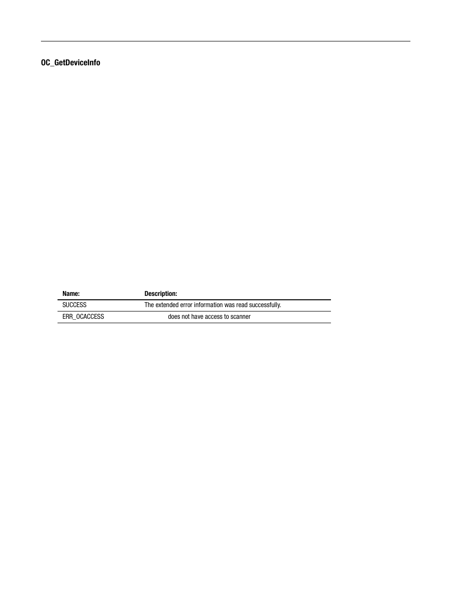 Oc_getdeviceinfo -22 | Rockwell Automation 1747-PCINT API Software for 1746 I/O User Manual | Page 76 / 155