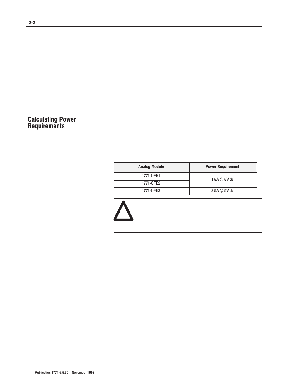 Calculating power requirements | Rockwell Automation 1771-OFE/B Analog Output Module User Manual User Manual | Page 16 / 84