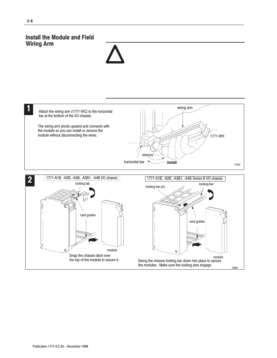 Install the module and field wiring arm | Rockwell Automation 1771-OFE/B Analog Output Module User Manual User Manual | Page 22 / 84