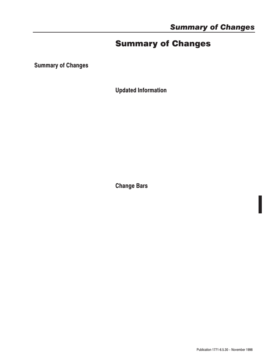 Summary of changes | Rockwell Automation 1771-OFE/B Analog Output Module User Manual User Manual | Page 3 / 84